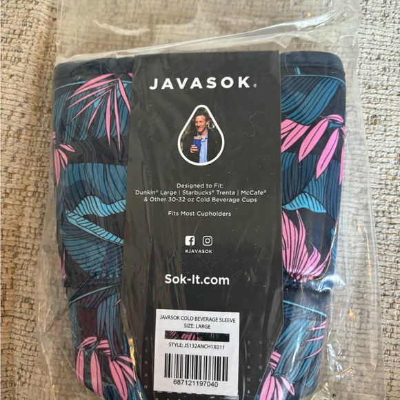 Java Sok  for 30-32 oz beverages Great Present - Picture 3 of 4